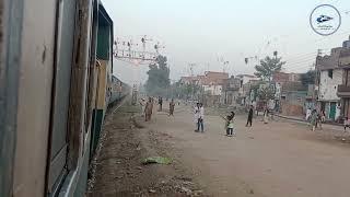 Train Vlog || Sargodha Junction to Bhalwal Railway Station|| 17 up Millat Express