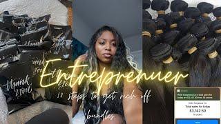 How I built my 6 figure hair business in 2023| GET RICH OFF BUNDLES TODAY ⭐️