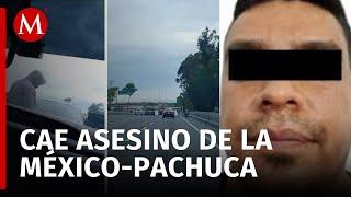 Cae presunto asesino de joven que grabó intento de asalto sobre la México-Pachuca