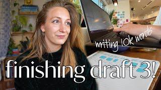 edit my book with me | finishing the draft and a 10k word day writing vlog