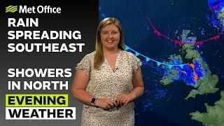 09/06/24 – Rain drifting Southeastwards – Evening Weather Forecast UK – Met Office Weather