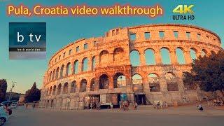 Pula, Croatia: A walk in the city center in 4K from bestravelvideo.com