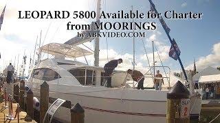 LEOPARD 5800 CATAMARAN TOUR by ABK Video at the Annapolis Sailboat Show