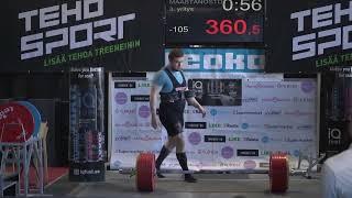 Tuomas Hautala 853kg Yhteistulos | Klassisen voimanoston SM 2022