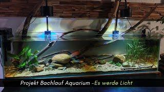 Update Bachlaufaquarium -Lominie Asta 120 die zweite; Es werde Licht! #aquaristik