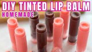 How to Make Lip Balm Tinted Lip MOISTURIZER to Heal DRY Chapped Lips