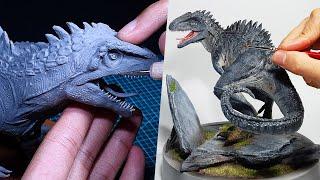 How to make  Giganotosaurus diorama / Clay