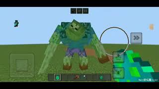 Mutant Jungle Zombie addon in MCPE test 2