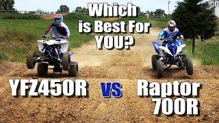 Yamaha Raptor 700R vs YFZ450R Shootout. Which is Best for You?