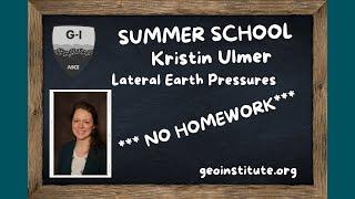 Summer School E01: Kristin Ulmer: Lateral Earth Pressures