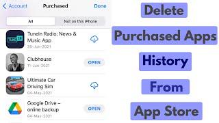 How to delete / clear purchase history on iphone app store | see your purchased history
