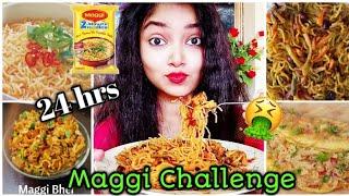 I ate only Maggi for 24 hours Challenge!!  24 ঘন্টা শুধু Maggi খেলাম || Stay with Ishani
