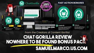 Chat Gorilla: In-Depth Review, Demo, and OTO Insight!  Chat Gorilla 1,000+ AI Prompts