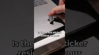 How to remove sticker residue on your laptop - FAST & EASY!