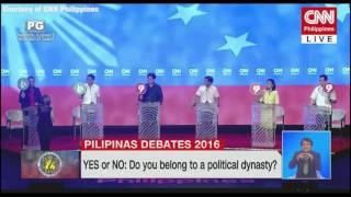 VP Debate | Yes Or No: Do you belong to a political dynasty?