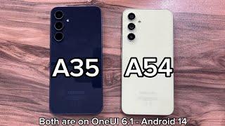 OneUI 6.1 / Samsung Galaxy A35 vs Samsung Galaxy A54