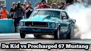 Da Kid Nitrous Firebird vs Procharged 67 Mustang/Eric Stubbs Turbo Mustang