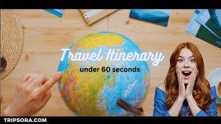 Create your FREE AI travel itinerary guide under 60 seconds