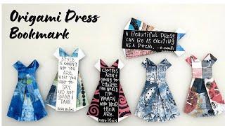 How To Make An Origami Dress Bookmark