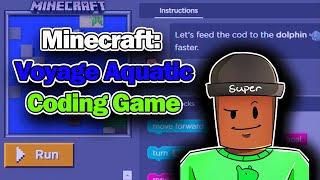 MINECRAFT: VOYAGE AQUATIC LEVELS 1-8 CODING GAME WALKTHROUGH | Twin Coders