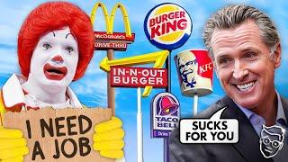 BACKFIRE! 10K Fast Food Workers FIRED in California! Workers Making LESS Money With $20 Minimum Wage