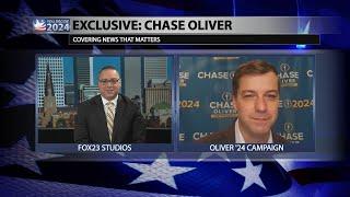 Video: FOX23 interviews Libertarian Presidential Nominee Chase Oliver (Part 1 of 2)