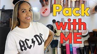 PACK with ME! Creators & Friends Trip...What MAKEUP Did I Take With Me??!!