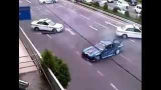 Crazy Guy Plays With Police Drifting.mp4