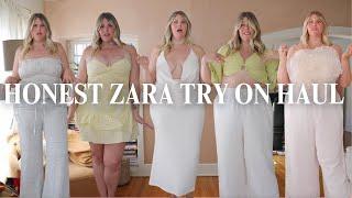 PLUS SIZE / MIDSIZE  HONEST ZARA TRY ON HAUL| SIZE 16 UK 20 | accessories + birthday dress + fails