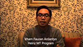 Irham Fauzan Ardantyo Heinz MT Program