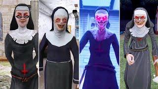 Evil Nun Face Evolution In Keplerians Games - The Nun, Evil Nun 1-2 & The Broken Mask & Ice Scream 8