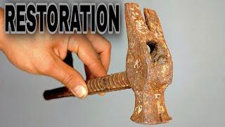 Restoration a rusty hammer