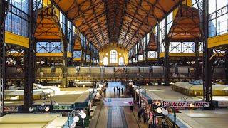 Budapest 4K Walk Great Market Hall (Nagy Vásárcsarnok)