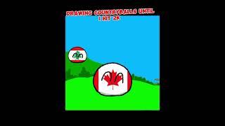 Drawing countryballs until I hit 2k subs.Day 3. ( Canada  & Lebanon ) #countryballs #drawing