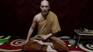 A buddhist monk teaches me his meditation posture