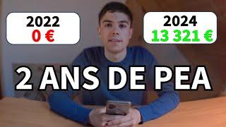 Mon PEA après 2 ANS d'investissement en bourse