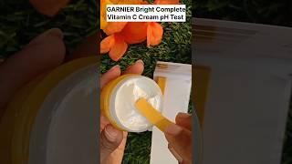 Garnier vitamin c face Cream pH Test review #shorts #youtubeshorts #trending #subscribe #shortsfeed