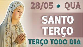 TERÇO DE HOJE 28/05/2025 - QUARTA-FEIRA - MISTÉRIOS GLORIOSOS: SANTO TERÇO MARIANO | Oração Diária