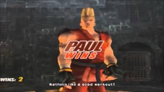 Tekken 5: Paul Phoenix All Intros & Win Poses