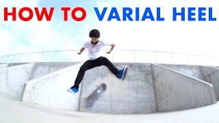 HOW TO VARIAL HEELFLIP skateboarding 101 with Christian Flores