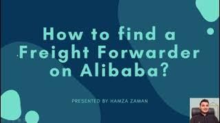 How to find a Freight Forwarder on Alibaba