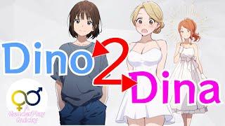 Dino 2 Dina | A Gender Transformation Comic Dub | M2F