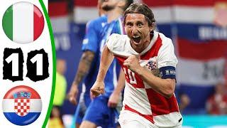 Italy Vs Croatia 1-1 - All Goals & Highlights - UEFA EURO 2024