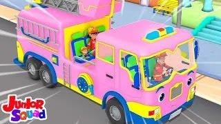 Roda Pada Truk Pemadam Kebakaran + Lebih Serial Animasi Untuk Anak-Anak