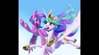 Princes  Celestia and Twilight - Rockabye