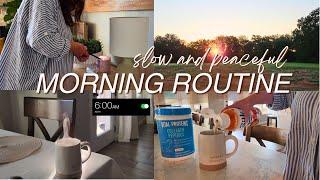 6AM PEACEFUL MORNING ROUTINE: slow and gentle morning and being present #morningroutine #slowliving