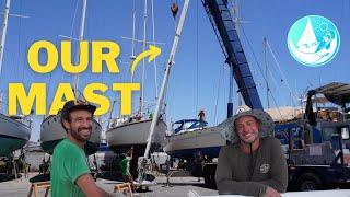 Dropping the masts on our Sail Boat in Mexico Ep 415