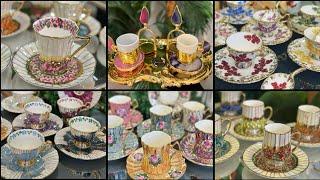 Turkish Cups Set// Teaware Collection// Tea pot set// Tea Cups with Saucers #crockeryitem #vlog