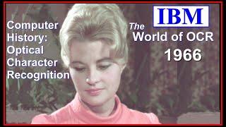 Computer History:  IBM OCR World - Optical Character Recognition circa 1966  (system/360) Rochester