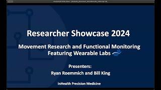 InHealth Researcher Showcase 2024: Wearable Labs